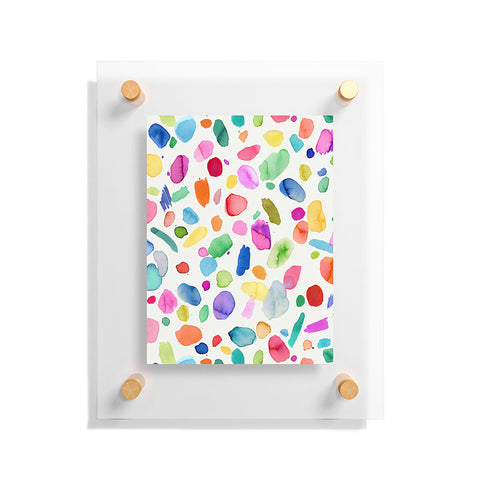 Ninola Design Color Joy Abstract Colorful Floating Acrylic Print