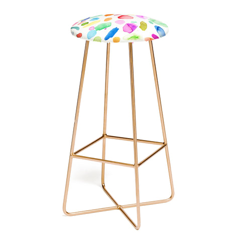 Ninola Design Color Joy Abstract Colorful Bar Stool