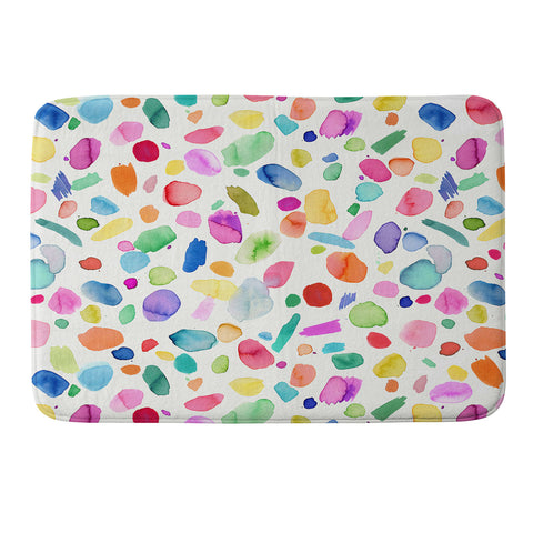 Ninola Design Color Joy Abstract Colorful Memory Foam Bath Mat