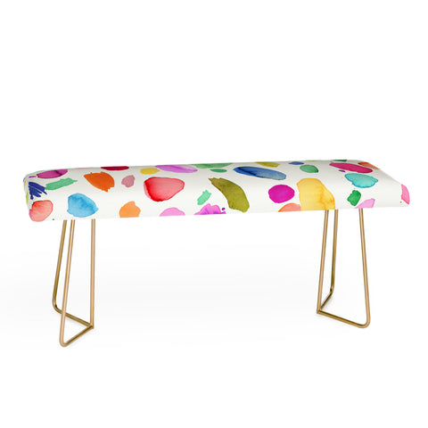Ninola Design Color Joy Abstract Colorful Bench
