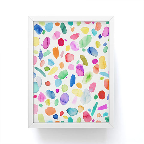 Ninola Design Color Joy Abstract Colorful Framed Mini Art Print