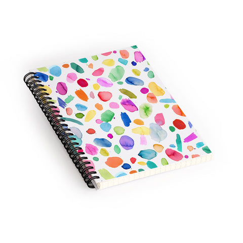 Ninola Design Color Joy Abstract Colorful Spiral Notebook