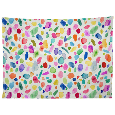 Ninola Design Color Joy Abstract Colorful Tapestry