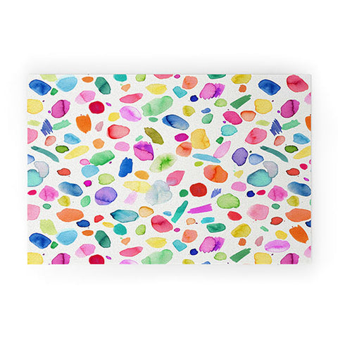 Ninola Design Color Joy Abstract Colorful Welcome Mat