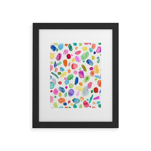 Ninola Design Color Joy Abstract Colorful Framed Art Print