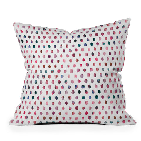 Ninola Design Color palette pink Outdoor Throw Pillow
