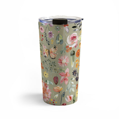 Ninola Design Countryside Colorful Plants Travel Mug