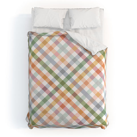 Ninola Design Countryside Gingham Picnic Diagonal Duvet Cover