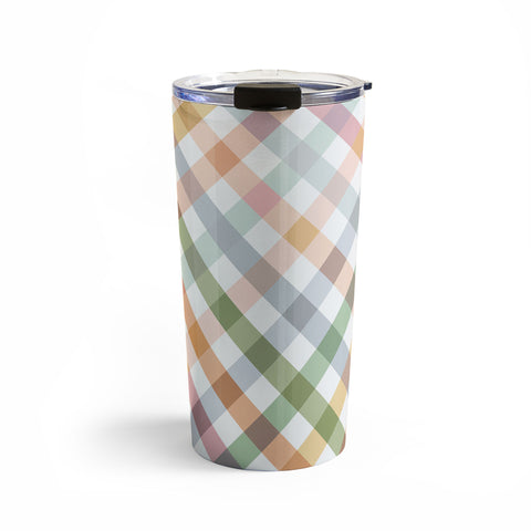 Ninola Design Countryside Gingham Picnic Diagonal Travel Mug