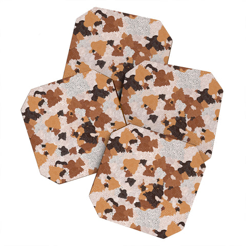 Ninola Design Desert dunes Terracota Coaster Set