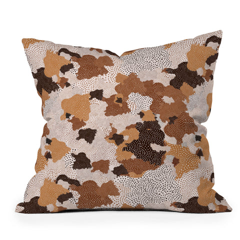 Ninola Design Desert dunes Terracota Outdoor Throw Pillow