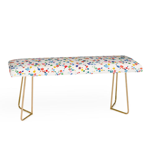Ninola Design Ditsy Flowers Perennial Multi Bench