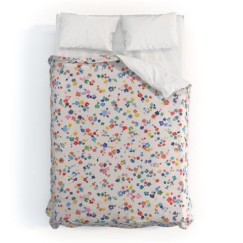 Ninola Design Ditsy Flowers Perennial Multi Duvet Cover