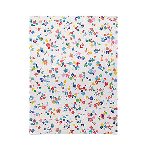 Ninola Design Ditsy Flowers Perennial Multi Poster