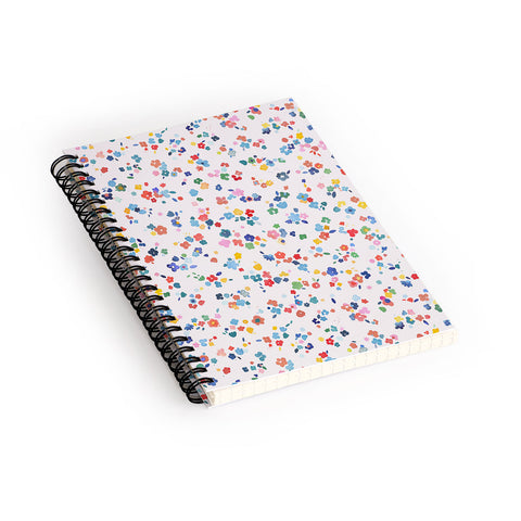 Ninola Design Ditsy Flowers Perennial Multi Spiral Notebook