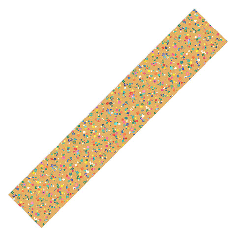 Ninola Design Ditsy Flowers Perennial Mustard Table Runner