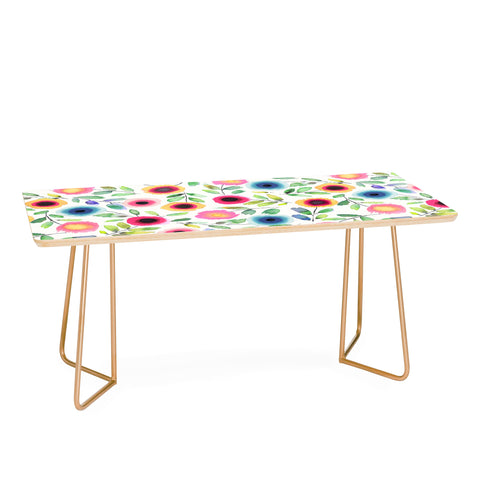 Ninola Design Dots Flowers Perennial Red Coffee Table