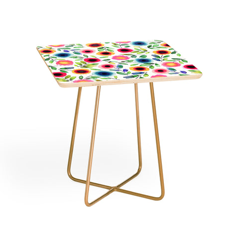 Ninola Design Dots Flowers Perennial Red Side Table