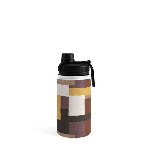 Ninola Design Everyday Artifact Modern Color Block Texture Earthy Water Bottle