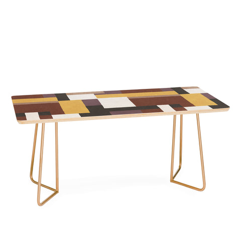 Ninola Design Everyday Artifact Modern Color Block Texture Earthy Coffee Table
