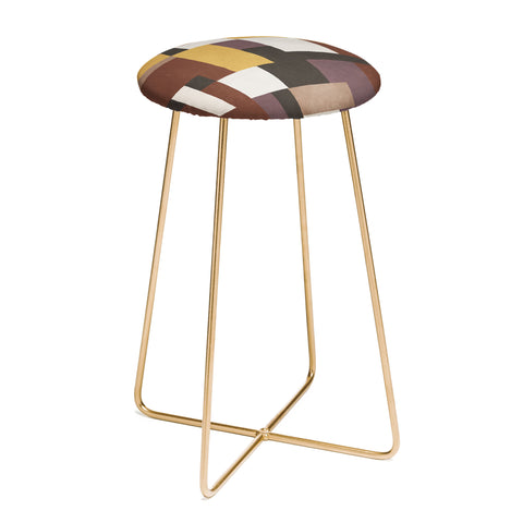 Ninola Design Everyday Artifact Modern Color Block Texture Earthy Counter Stool