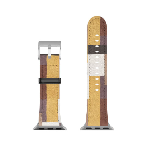 Ninola Design Everyday Artifact Modern Color Block Texture Earthy Apple Watch Band