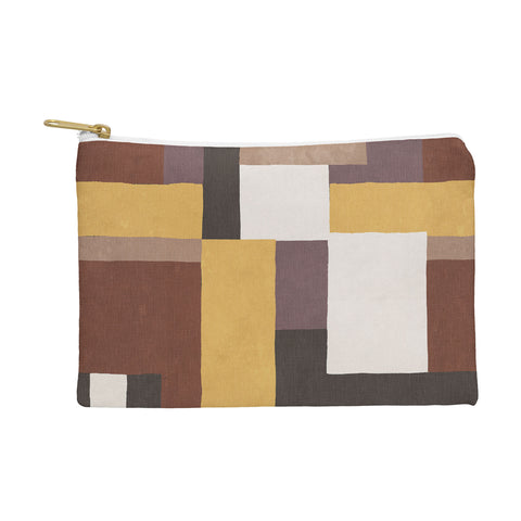 Ninola Design Everyday Artifact Modern Color Block Texture Earthy Pouch