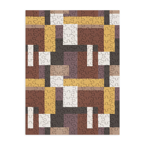 Ninola Design Everyday Artifact Modern Color Block Texture Earthy Puzzle