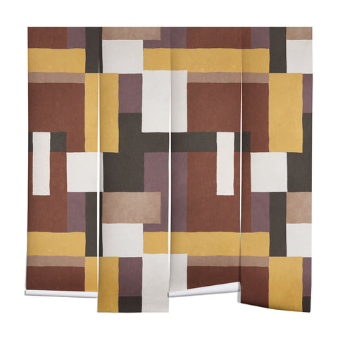 Ninola Design Everyday Artifact Modern Color Block Texture Earthy Wall Mural