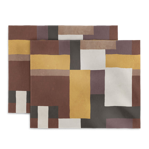 Ninola Design Everyday Artifact Modern Color Block Texture Earthy Placemat