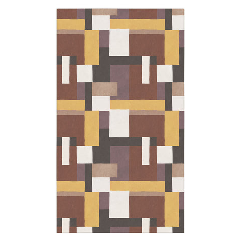 Ninola Design Everyday Artifact Modern Color Block Texture Earthy Tablecloth