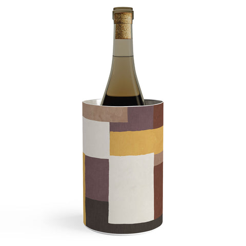 Ninola Design Everyday Artifact Modern Color Block Texture Earthy Wine Chiller