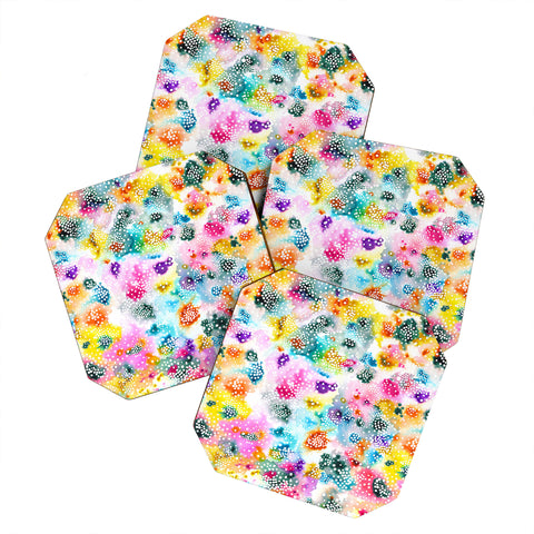 Ninola Design Experimental Colorful Surface Coaster Set