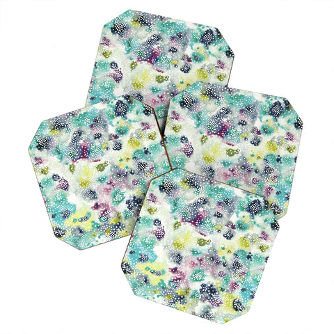 Ninola Design Experimental Green Surface Coaster Set