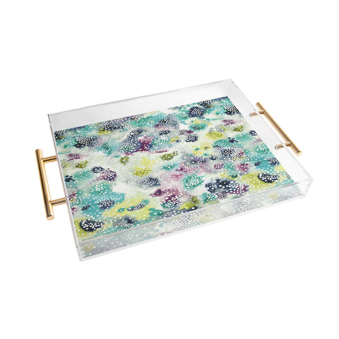 Ninola Design Experimental Green Surface Acrylic Tray