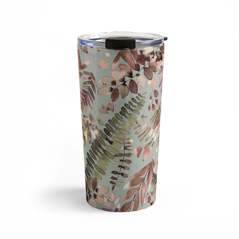 Ninola Design Ferns Foliage Nature Green Travel Mug