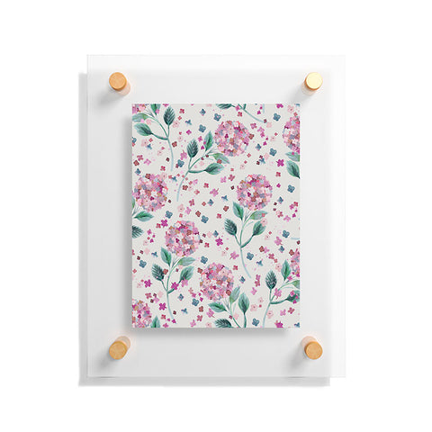 Ninola Design Fest Perennial Hydrangea Pink Floating Acrylic Print