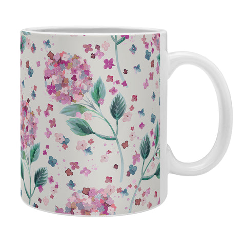 Ninola Design Fest Perennial Hydrangea Pink Coffee Mug