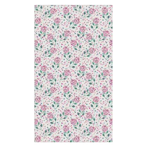 Ninola Design Fest Perennial Hydrangea Pink Tablecloth