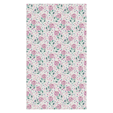 Ninola Design Fest Perennial Hydrangea Pink Tablecloth