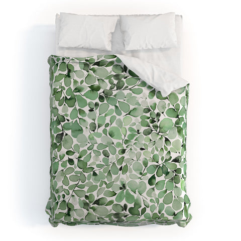 Ninola Design Foliage Green Duvet Cover