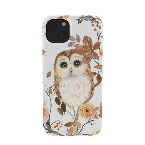 Ninola Design Forest Owls Trees Gold Phone Case