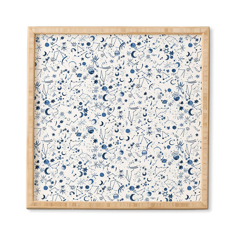 Ninola Design Galaxy Mystical Bue Framed Wall Art