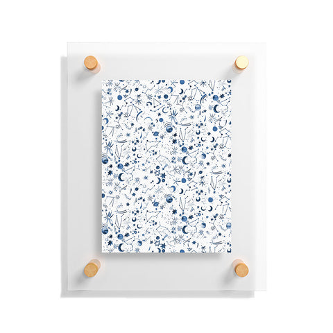 Ninola Design Galaxy Mystical Bue Floating Acrylic Print