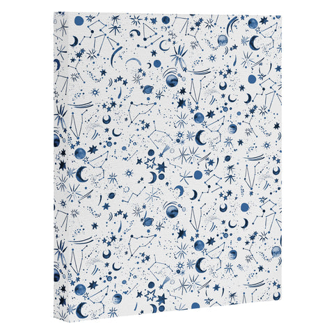 Ninola Design Galaxy Mystical Bue Art Canvas