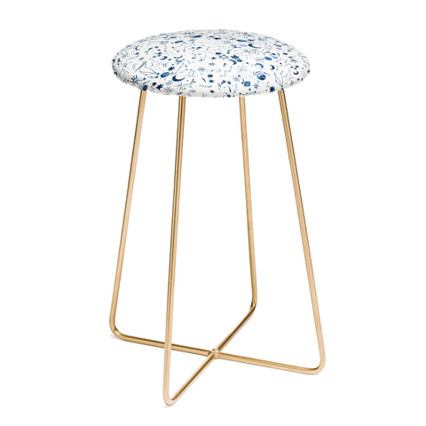 Ninola Design Galaxy Mystical Bue Counter Stool