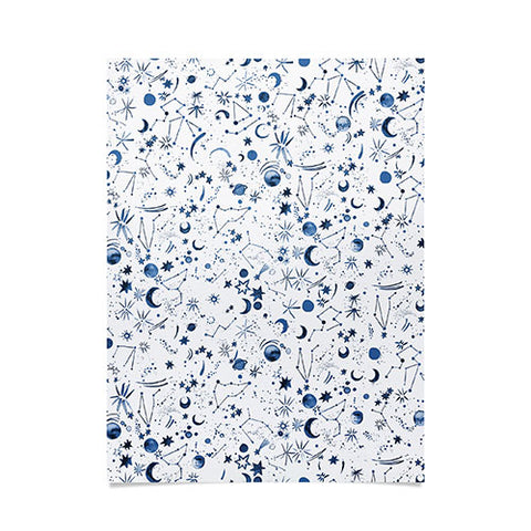 Ninola Design Galaxy Mystical Bue Poster
