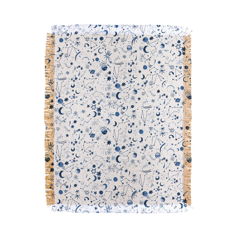 Ninola Design Galaxy Mystical Bue Throw Blanket