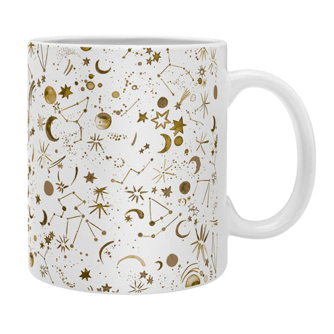 Ninola Design Galaxy Mystical Golden Coffee Mug