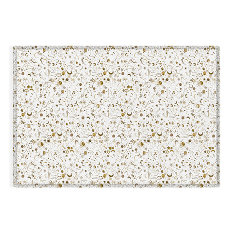 Ninola Design Galaxy Mystical Golden Outdoor Rug